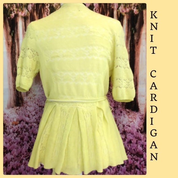 Anthropologie Knit & Knotted Cardigan MED - Picture 2 of 8